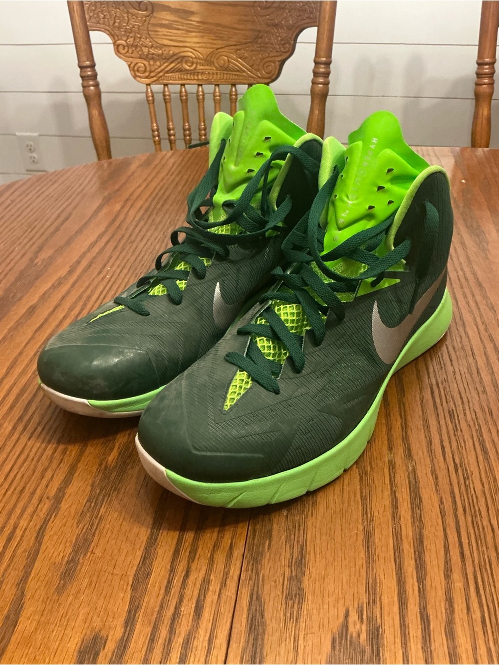 Nike Lunar Hyperquickness TB Men’s Green Basketball Shoes Sz 11.5